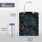 Car Trash Can, Cute Car Trash Bag, Hanging Car Organizer and Storage Bag, Trash Bin for Car Accessories, Vehicle, Travelling, Camping Luxury Blue Flowers