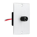 12 Volt PWM LED Dimmer Switch 15A 180W, Push On Off, Rotary Knob Dimming,12V 24V Light Dimmer for RV Boat Truck Camper Van Trailer Light Fixtures, LED Strip Lights (Silver Panel)