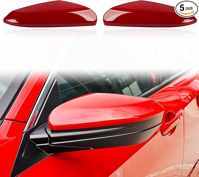Car Door Rearview Mirror Cover Cap Housing Protective Cover For Exterior Mirrors Fit Honda Civic 2016 2017 2018 2019 2020