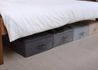 iwill CREATE PRO Folding Washable Dustproof Under bed Storage Bins with Lids, Underbed Storage Containers for Closet, Wardrob