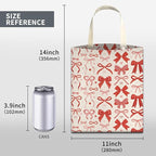 Car Trash Can, Cute Car Trash Bag, Hanging Car Organizer and Storage Bag, Trash Bin for Car Accessories, Vehicle, Travelling, Camping Cute Red Bow