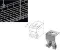 Kable Kontrol Hanging Hooks – Ceiling and Hanging Hardware - Wire Mesh Tray Cable Management Rack Cable Basket, Zinc Plated S