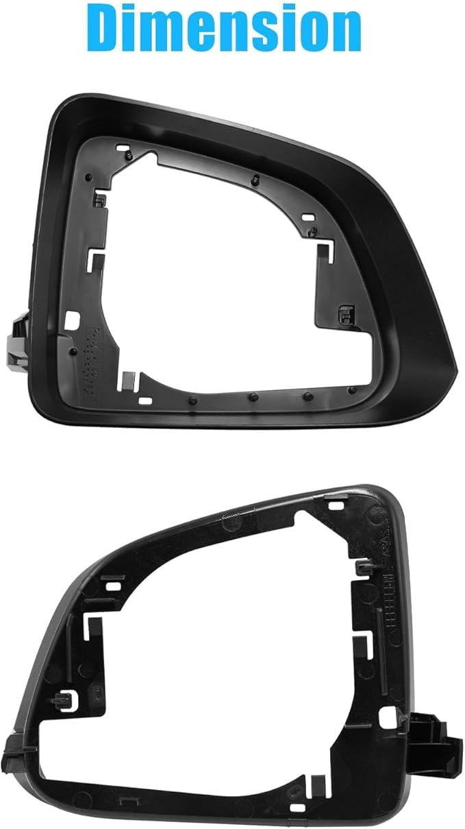 Jaronx Compatible with Tesla Model Y Side Mirror Cover Housing 2018-2025, Right Passenger Side Door Wing Rearview Mirror Frame Cover Compatible with Tesla Model Y Accessories