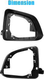 Jaronx Compatible with Tesla Model Y Side Mirror Cover Housing 2018-2025, Right Passenger Side Door Wing Rearview Mirror Frame Cover Compatible with Tesla Model Y Accessories