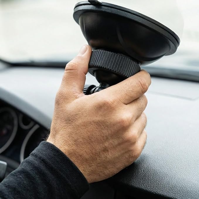 Universal Car Dash Cam Mount - Vacuum Suction Cup Holder with 4 Interchangeable Heads for GPS Navigation and Dashboard Recorder(Four Claws Heads)