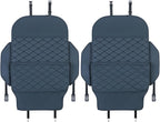 Seat Back Protector + Large Capacity Pocket Storage Organizer,Preventing the Impact of Children Stepping on the Seat Backrest (Blue)