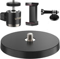 UTEBIT Magnetic Camera Mount for Action Camera, 66lb Strong Magnetic Mount with 360° Rotation Ball Head for Car or Magnetic Surfaces, Compatible with Gopro Hero 13, DJI Osmo Action Osmo Nano, Insta360