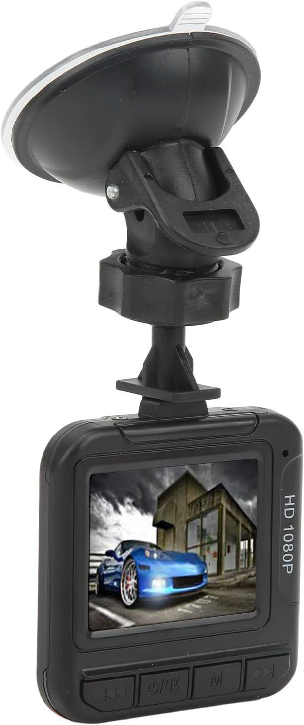 Dash Cam Front, 1.6in Screen 1080P Motion Detection Sensor Car Driving Recorder, 32G SD Card Voice Recording Wide Angle Car Camera Recorder with Car Charger, Holder for Parking Assistance, Accident