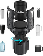 Cup Holder Expander for Car with Adjustable Adapter, Easkkty All Purpose Car Cupholder Extender Organizer with Expandable Bas