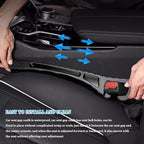 2PCS Car Seat Gap Filler Organizer, Multifunctional Car Gap Filler Organizer Storages Phone Key Avoids Things Falling, Universal Car Blocker Between Seats for Most Vehicles