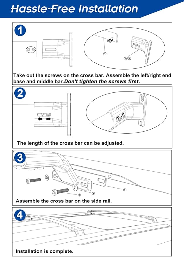 Enhanced 220 LBS Roof Racks for 2023 2024 2025 2026 Honda Pilot, All Aluminum Alloy Cross Bars, Upgraded from The OE-Style Cross Rails