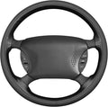 MEWANT Hand Sewn 3D Style Steering Wheel Cover Wrap for Ford Mustang 1994-2004 Steering Wheel Accessories for Ford Mustang 1994-2004