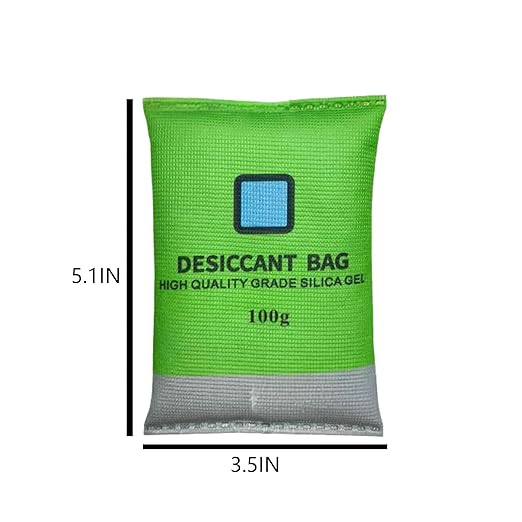[5 Packs]100g Reusable Desiccant Packs for Storage  Moisture absorbers Bag, Desiccant Dehumidifier Bag,Dehumidifier for Home
