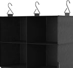 ClosetMaid 4-Shelf Fabric Hanging Closet Organizer with Garment Rod for Shirts, Sweaters, Pants, Hats, Shoes, Purses with Cha