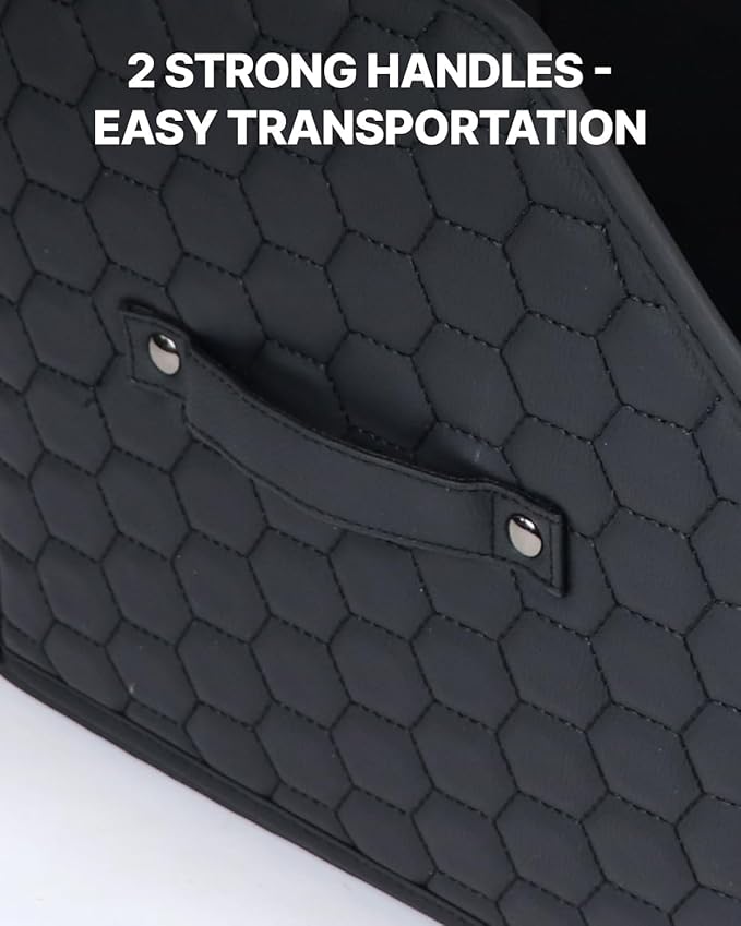 Owleys Trunk Organizer For Car - Collapsible Storage Bins - Keep Groceries, Sports Gear & Tools Secure On Road Trips - Best