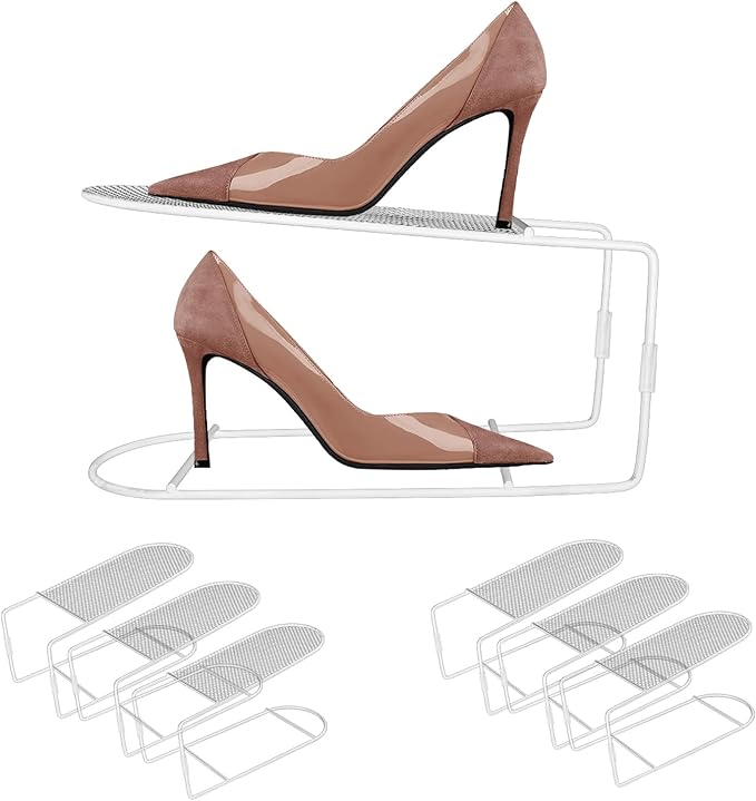 CiBiZi Shoe Slots Organizer 6Pack Metal Shoe Stackers for a Pair of Shoes Display Shelf Shoe Holder Shoe Storage Closet Organ