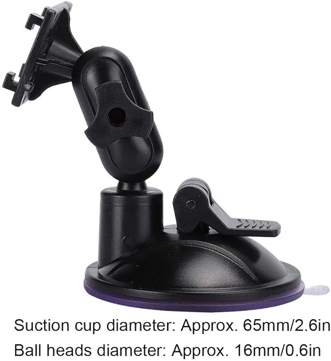 Yoidesu 360 Degree Adjustable Vacuum Suction Cup Dash Cam Mount Holder, Universal Dash Camera Rear View Mirror Mount Holder Kit for Most Dash Camera and Car Camera(Four Claw Head)
