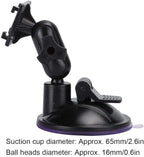 Yoidesu 360 Degree Adjustable Vacuum Suction Cup Dash Cam Mount Holder, Universal Dash Camera Rear View Mirror Mount Holder Kit for Most Dash Camera and Car Camera(Four Claw Head)