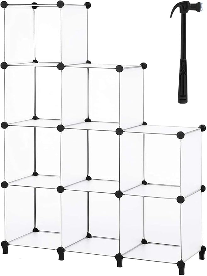 HOMIDEC Closet Organizers and Storage, 9 Cube Storage Organizer, Portable Closet Organizer Storage Cubes Shelves for Clothes,