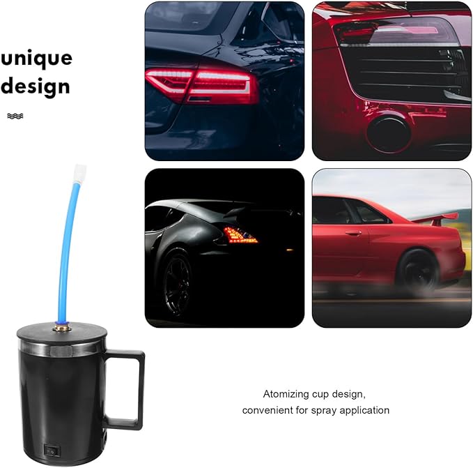 1Set Headlight Restoration Kit with Leak Nozzle Atomizing Cup for Car Headlight Repair Scratch Removal Tailored for Plug Use