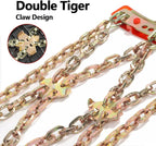Tire Chains, Snow Chains for Car/SUV/Pickup, for Tire Width（225-285mm), Adjustable Universal Emergency Thickening Chains, 6PC