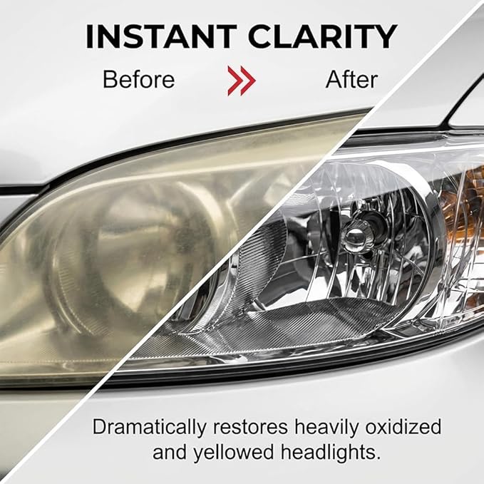 Professional Car Headlight Restoration Kit, Cleaning and Polishing Spray, Multifunctional Headlight Oxidation Remover, for Ve