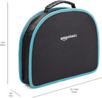 Amazon Basics 104-Piece Home Repair Household Tool Set with Easy Carrying Round Pouch, Portable Hand Tool Kit, Turquoise, 14.