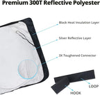 Semi Truck Sun Shade for Windshield and Side Windows | Upgrade 300T Semi Window Sunshade Sun Protection Block UV/Sun Heat Rays for Semi, Commercial & Big Rig Truck, RV