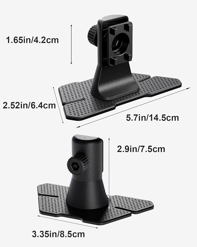Carplay Holder Mount for 7/9/10.26” Portable CarPlay Screen Mount,GPS Holder with Replaceable Extra-Large Adhesive Base,Adjustable Dashboard Sticky Stand for Car Play Devices
