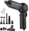 Handheld Car Vacuum Cleaner, 6 in 1 Multi-function Cordless Small Vacuum, 17000PA Adjustable Portable with Brushless Motor fo