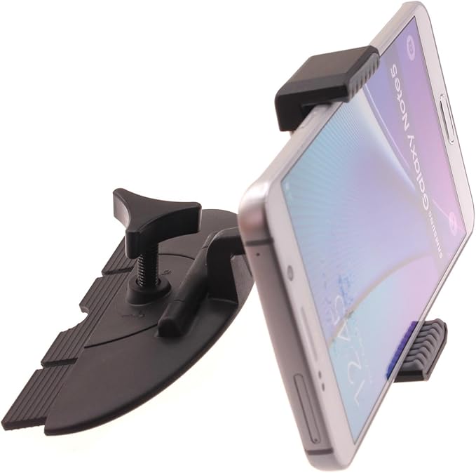 Car Mount CD Slot Holder Compatible with LG Q70/LG Stylo 5, Cradle Swivel Dock Strong Grip CD Player Slot