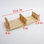 AMAPON Accordion Style Expandable Wall Wooden Coat Rack 16 Hooks (Pegs) Hang Hats Jackets Coffee Mug Purses Necklaces Towels 