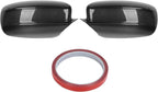 aqxreight Pair of Rear View Mirror Covers Glossy Carbon Fiber Left Right Replacement for 2011 to 2021