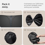 Spigen Triple-Coated CryoShade Front Windshield Sunshade (Reinforced Velcro Strap) for Toyota RAV4 2019-2025 and RAV4 Prime 2021-2025