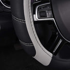 CAR PASS Line Rider Microfiber Leather Sporty Steering Wheel Cover Universal Fits for 95% Truck,SUV,Cars,14.5-15inch Anti-Sli