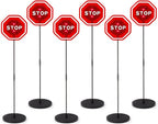 Zento Deals LED Flashing Stop Sign Parking Assistant for Garage- 7” Bright Red Stop Sign, Warning Car Stop Indicator Sensor for Vehicles, Adjustable Height, Premium Quality - 6