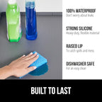 GORILLA GRIP Waterproof Silicone Under Sink Mat with Raised Lip for Kitchen and Bathroom, Cabinet Shelf Liner Stay in Place M