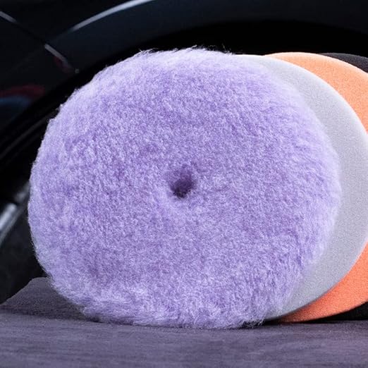 Malco Epic Purple Wool Heavy Duty Pad 6.25 inch – Orbital Polishing Pad for P1500 Sand Scratches/Use with Malco Epic Heavy-Duty Compound (109032) / Swirl-Free and Dust-Free Finish (840004)