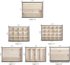 AKOZLIN Huge Jewelry Box Organizer Functional Extra Large Leather Jewelry Storage Case for Women Girls Ring Necklace Earring 