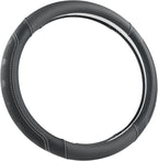 GIANT PANDA Car Steering Wheel Cover for Ford - F150 F250 F350 Expedition, (15.5-16 inches - Black+Gray Line)
