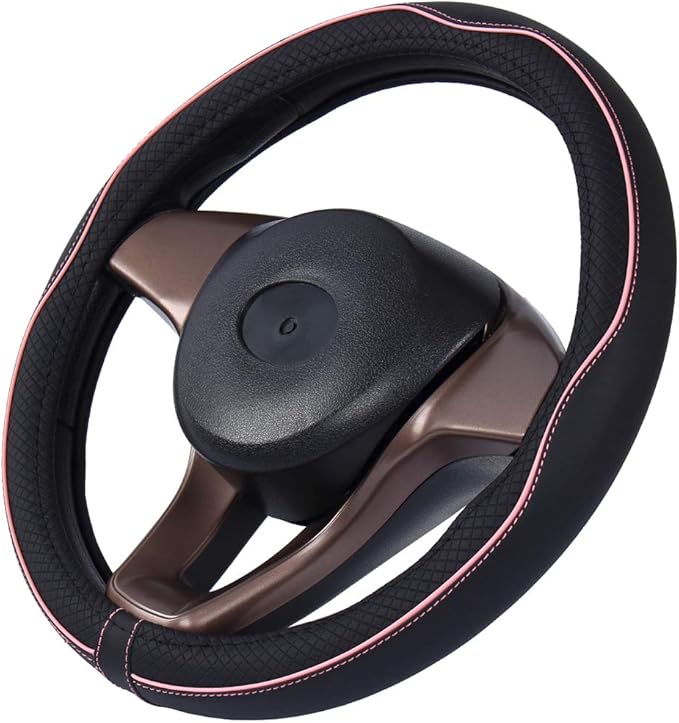 Mayco Bell Small Size Steering Wheel Cover Anti-Slip,Safety,Soft,Breathable,Durable,Full Surround,Comfortable Grip Microfiber