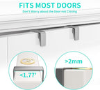 HapiRm Over Door Hat Rack - 2 Packs Wall Mounted Hat Holder with 6 Hooks and Metal Basket Design, Baseball Cap Organizer Stor