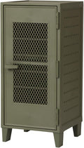 Tenma Locker-Shaped Storage Box with Mesh Doors That Can Be Assembled, Fitzpeg Cabinet, Mesh, Retro, Cute, Vertical Storage, 