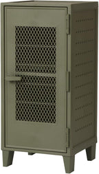 Tenma Locker-Shaped Storage Box with Mesh Doors That Can Be Assembled, Fitzpeg Cabinet, Mesh, Retro, Cute, Vertical Storage, 