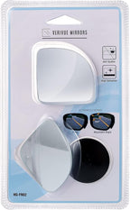 Verivue 2.5-Inch Fan-Shaped Blind Spot Mirrors for Cars, Universal Fit, HD Convex Wide Angle, Stick-On Frameless Side Mirror 