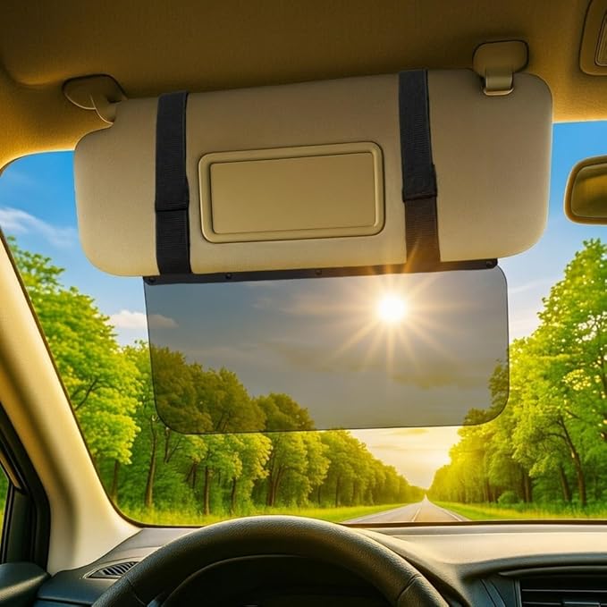 VisorMate 2.0 by DrivenVision – Car Visor Extender for Driver Side, Polarized Auto Sun Visor Extension with Side Panel, Sun Visor Extender for Car, SUV, Short People & Sun Glare Blocking