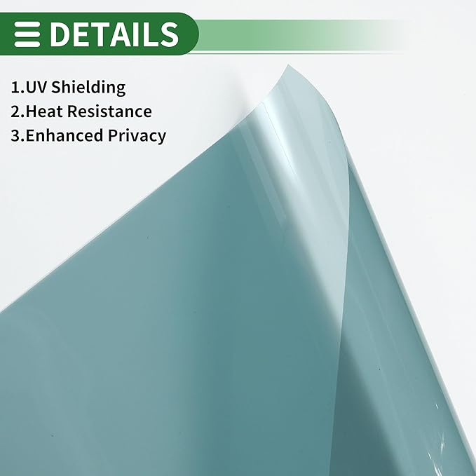 Motoforti Nano Ceramic Car Window Tint Film VLT 70% IRR 23% UVR 45% Blue 14.76 ft x 35.43 Inch Privacy Film 2mil PET 1 Pc