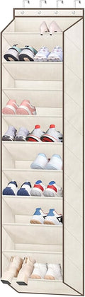 SLEEPING LAMB Shoe Rack for Door, Kids Door Shoe Organizer for Closet hanger, Narrow Hanging Sneaker Storage with Large Deep 