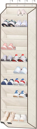 SLEEPING LAMB Shoe Rack for Door, Kids Door Shoe Organizer for Closet hanger, Narrow Hanging Sneaker Storage with Large Deep 