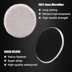 Buffing Polishing Pads, ZFE 6Pcs 5"(125mm) Waffle Foam Buffing Pads Polishing Pads Wool Pad Kit for 5Inch Backing Plate RO/DA/GA Car Polisher (7Pcs 5Inch Waffle Polishing Pad, 5 Inch (125mm))